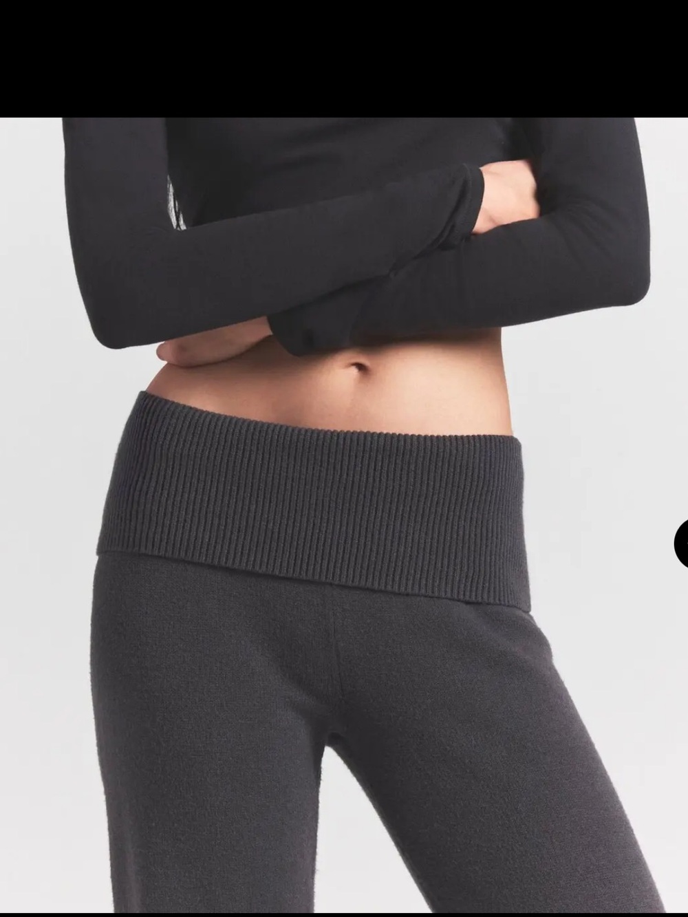 SKIMS NWT Sweater Knit Pants - Ash - Picture 2 of 6